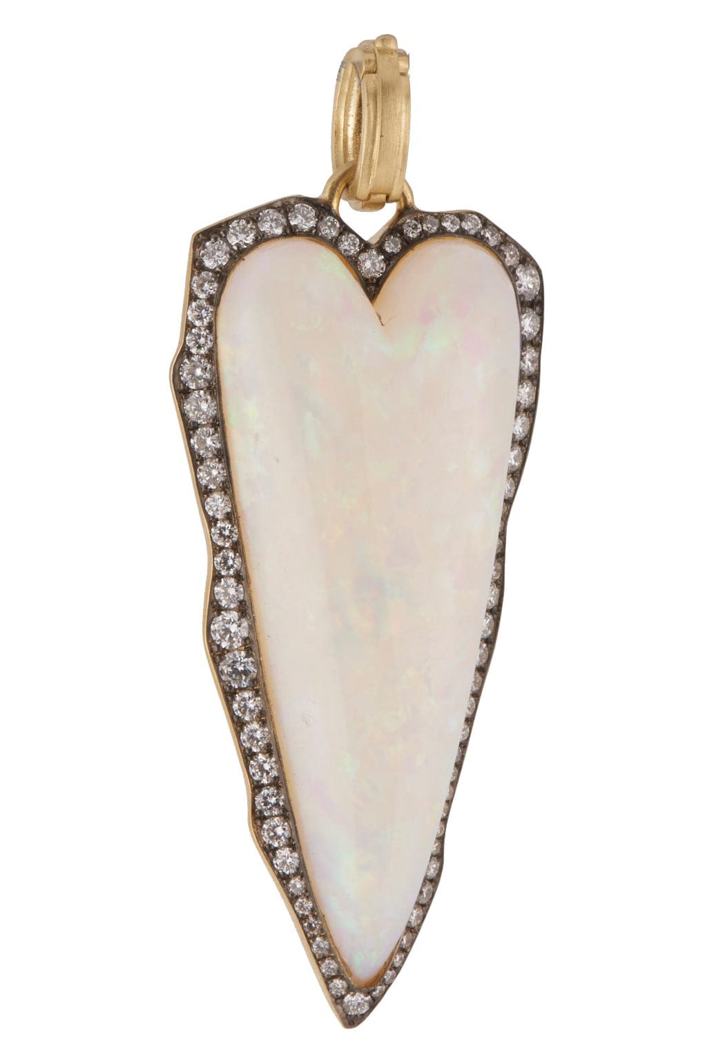 SYLVA & CIE-Opal Heart Pendant-YELLOW GOLD