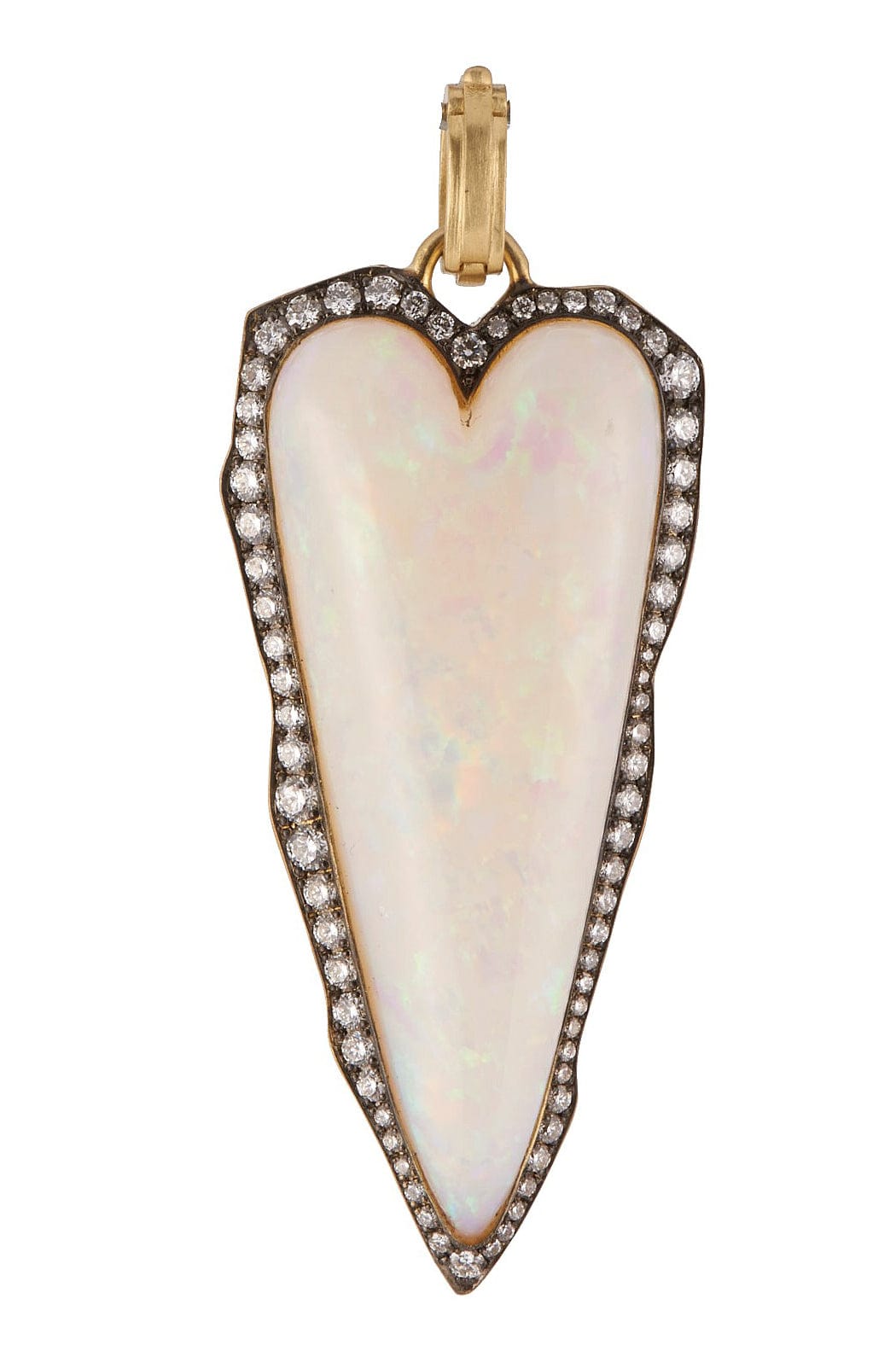 SYLVA & CIE-Opal Heart Pendant-YELLOW GOLD