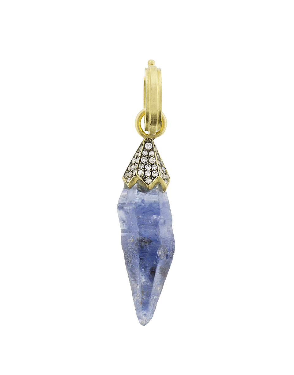 SYLVA & CIE-Small Sapphire Pendant-YELLOW GOLD