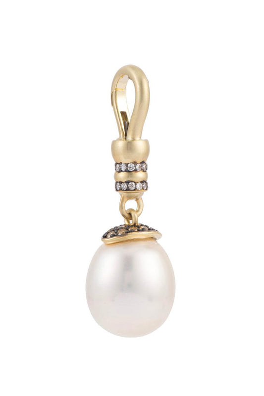 South Sea Pearl Neo Clasp Pendant-YELLOW GOLD-JEWELRYFINE JEWELPENDANT-SYLVA & CIE
