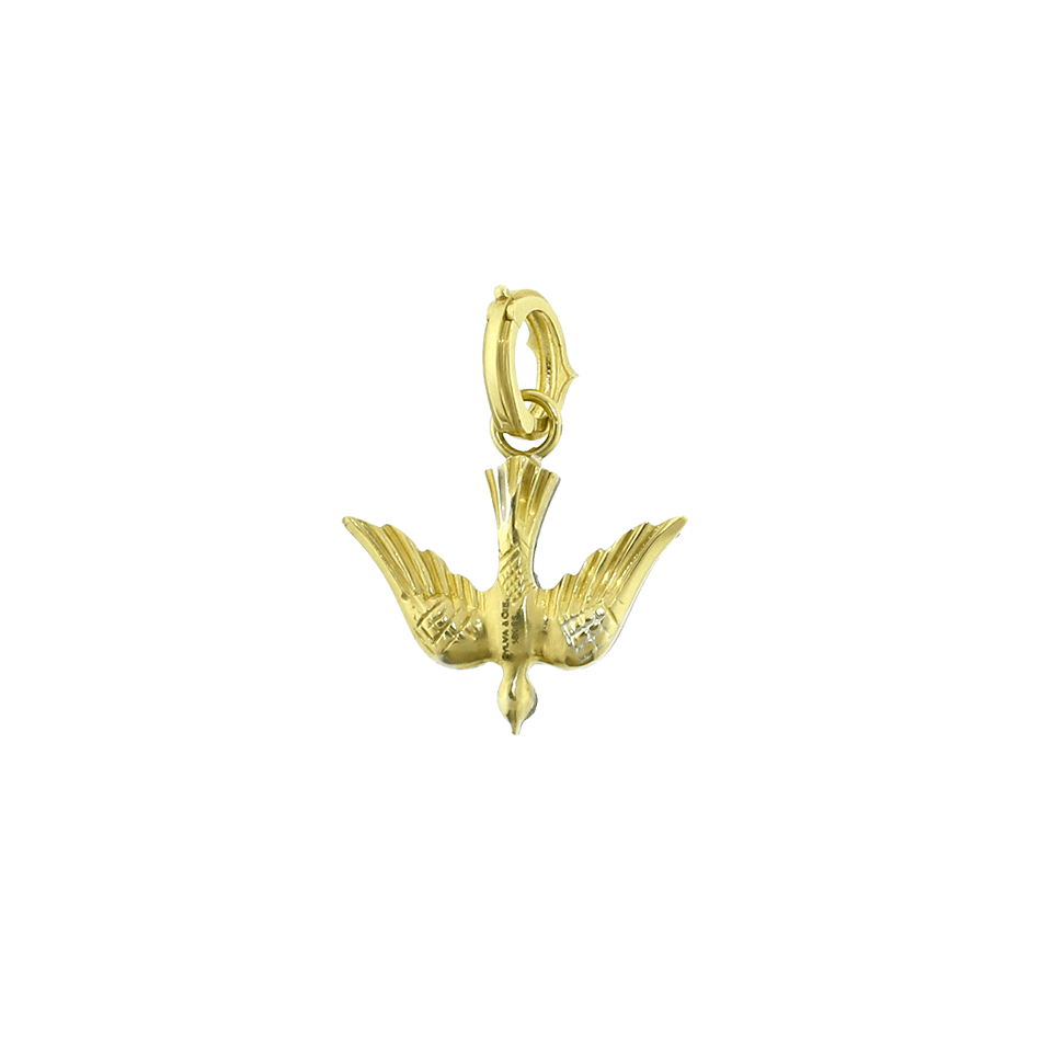 SYLVA & CIE-Swallow Diamond Pendant-YELLOW GOLD