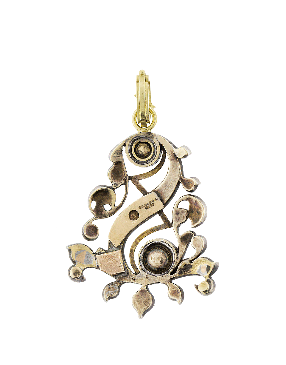 SYLVA & CIE-Vintage Georgian S Pendant-YELLOW GOLD