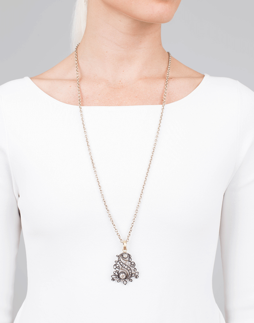 SYLVA & CIE-Vintage Georgian S Pendant-YELLOW GOLD