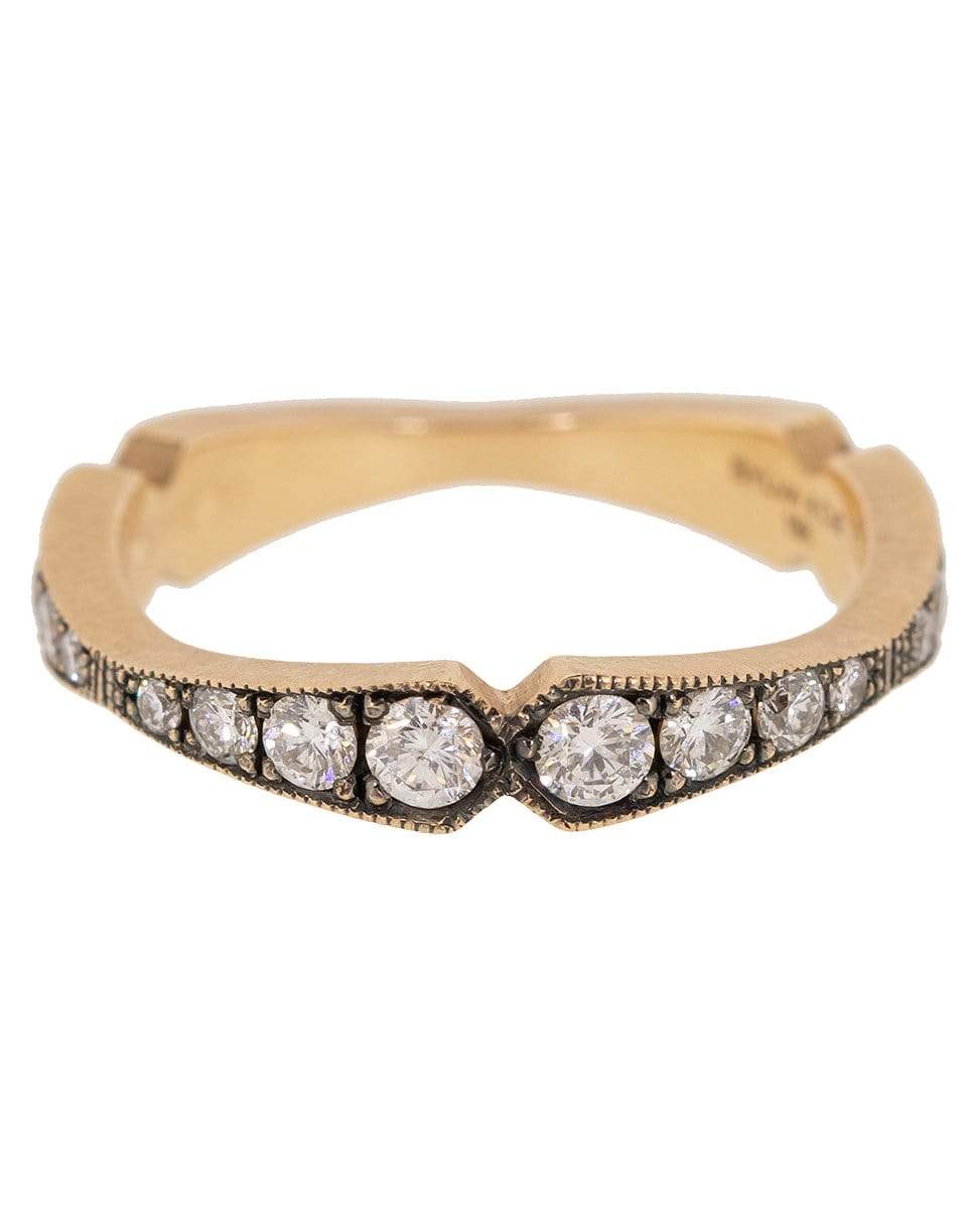 SYLVA & CIE-Corset Stack Diamond Band-ROSE GOLD