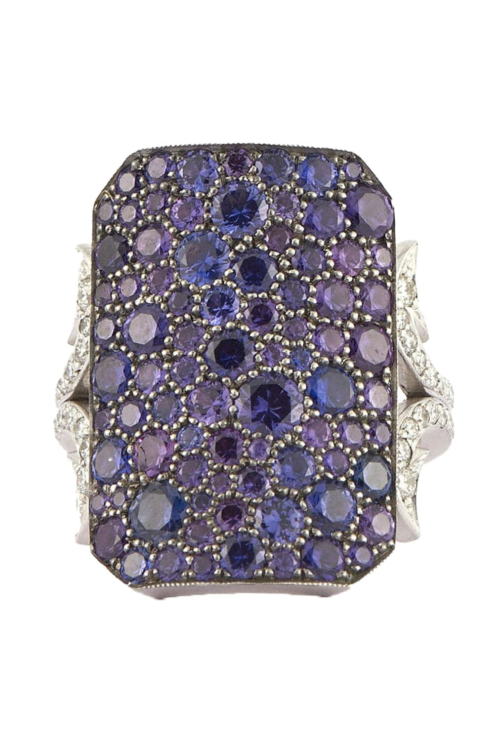 SYLVA & CIE-Sapphire Ten Table Ring-SILVER