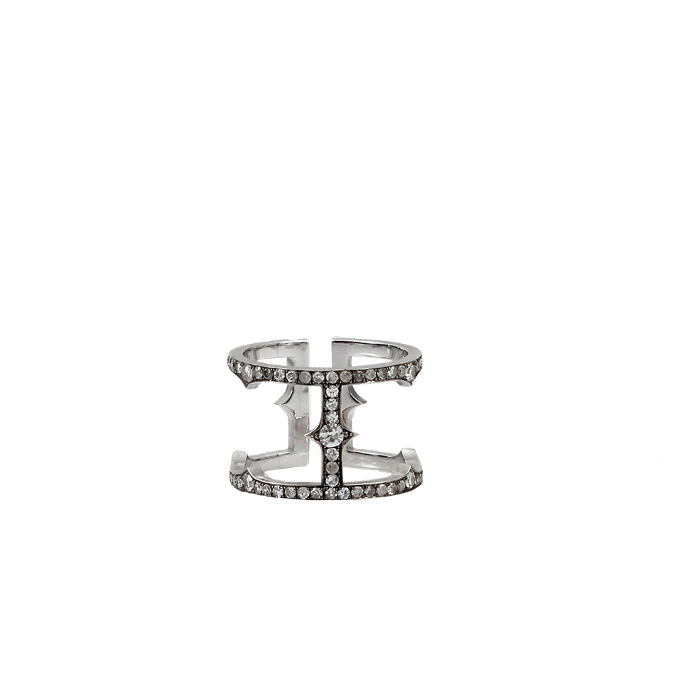 SYLVA & CIE-Diamond Cage Ring-WHITE GOLD