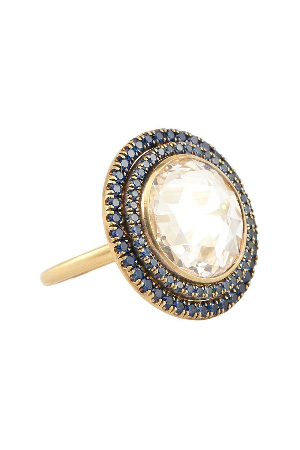 Modified Rose Cut Ring-WHITE GOLD-6.5-JEWELRYFINE JEWELRING-SYLVA & CIE