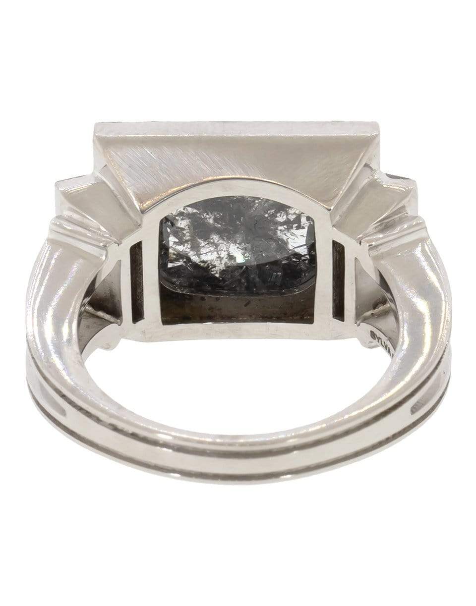 SYLVA & CIE-Rough Cut Diamond Ring-WHITE GOLD