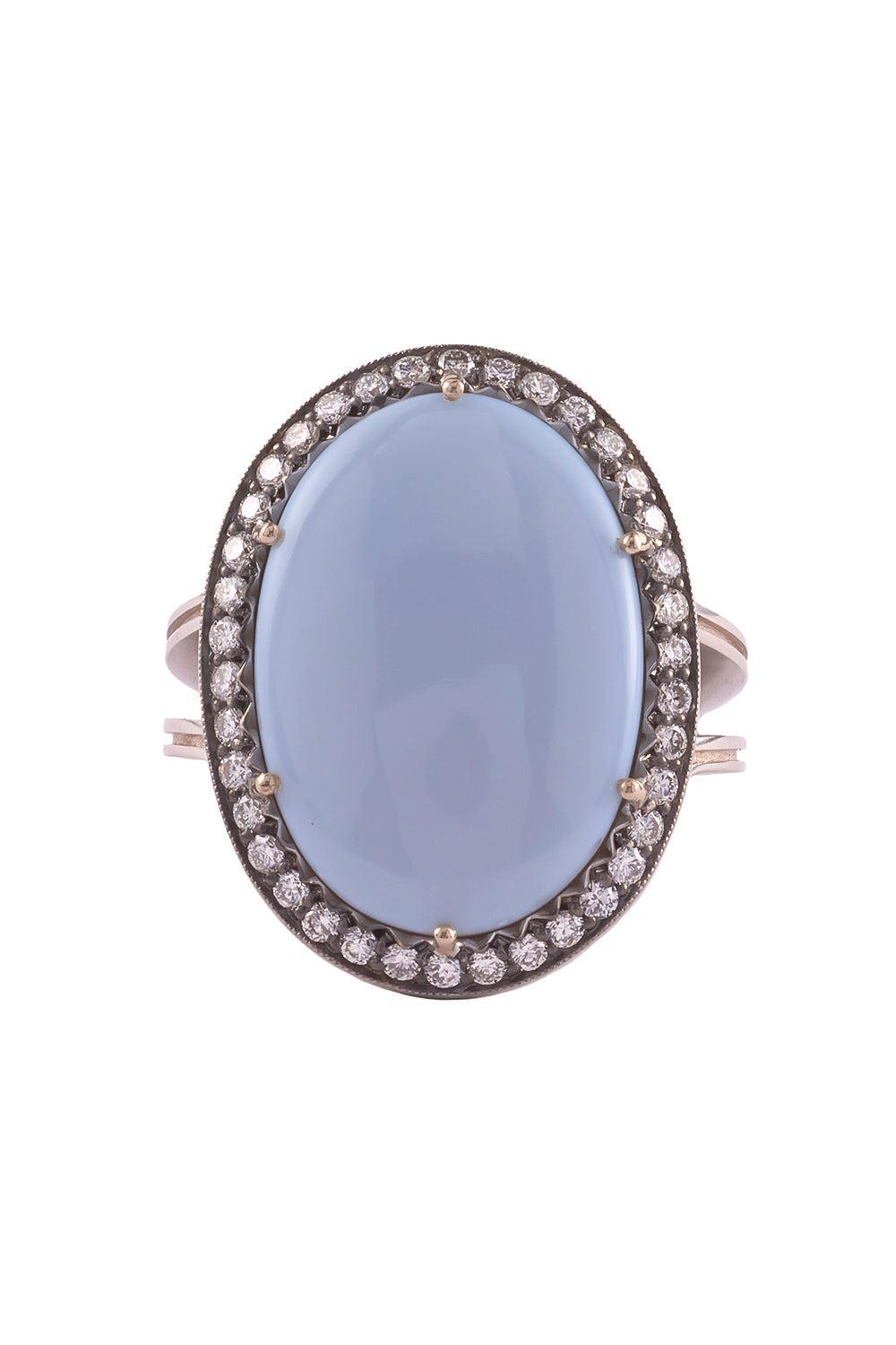 Opal Diamond Oregan Ring-WHITE GOLD-7.25-JEWELRYFINE JEWELRING-SYLVA & CIE