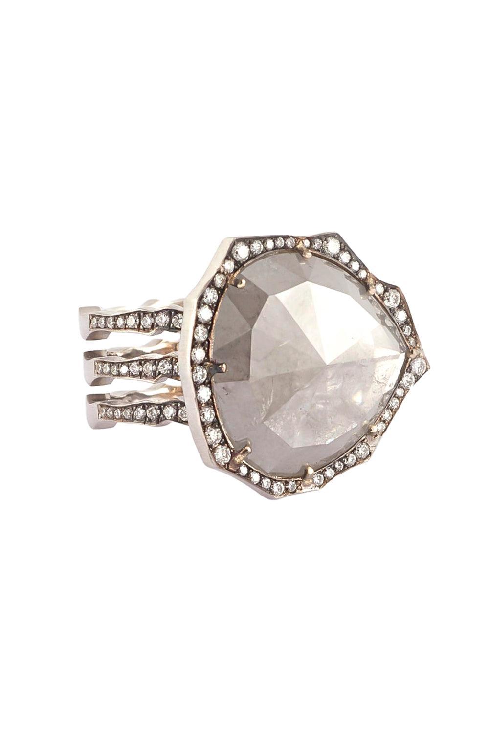 Pear Triple Shank Ring-WHITE GOLD-7.25-JEWELRYFINE JEWELRING-SYLVA & CIE