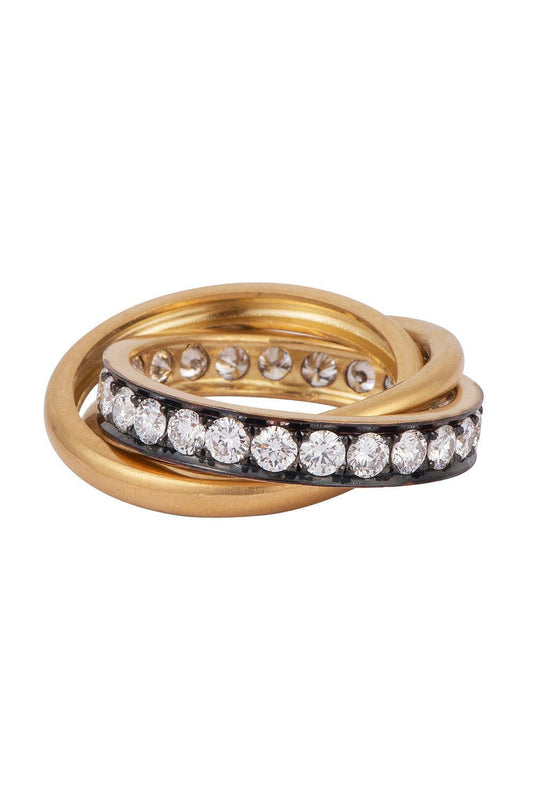 Diamond Trinity Ring-YELLOW GOLD-5.5-JEWELRYFINE JEWELRING-SYLVA & CIE