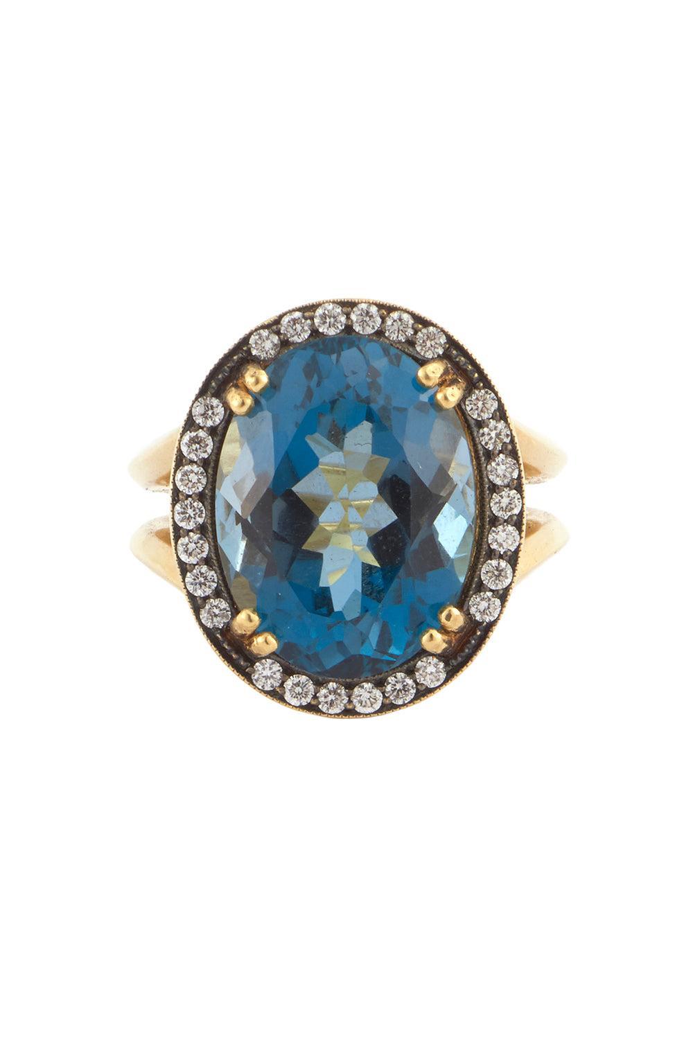 Topaz Diamond Oval Ring-YELLOW GOLD-6.25-JEWELRYFINE JEWELRING-SYLVA & CIE