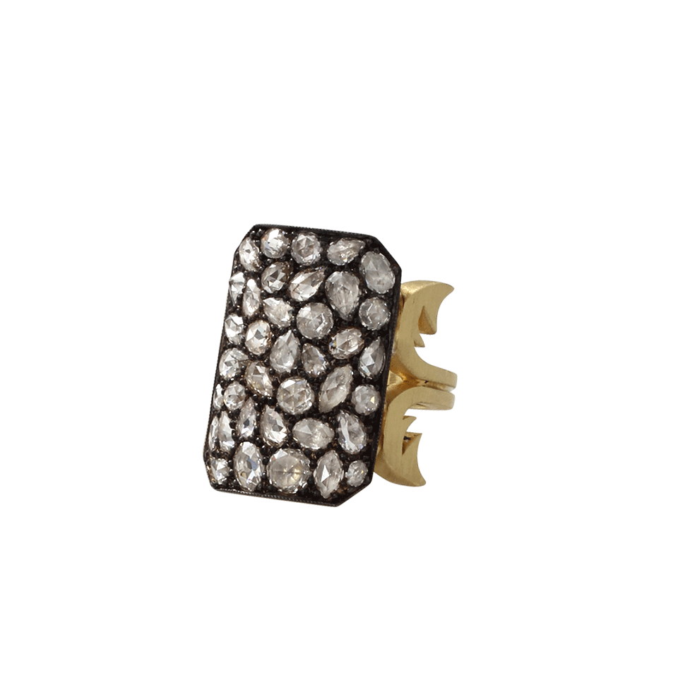 SYLVA & CIE-Diamond Ten Table Ring-YELLOW GOLD