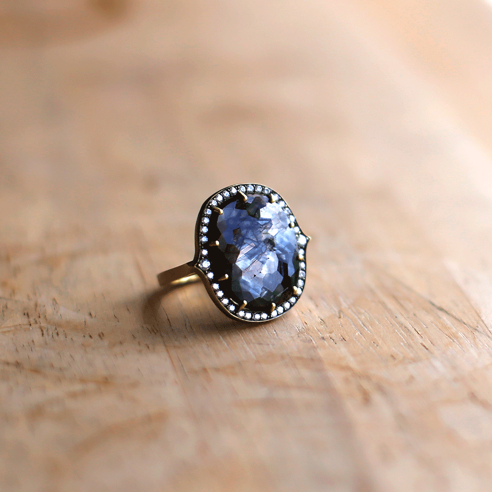 SYLVA & CIE-Golden Sapphire Ring-YELLOW GOLD