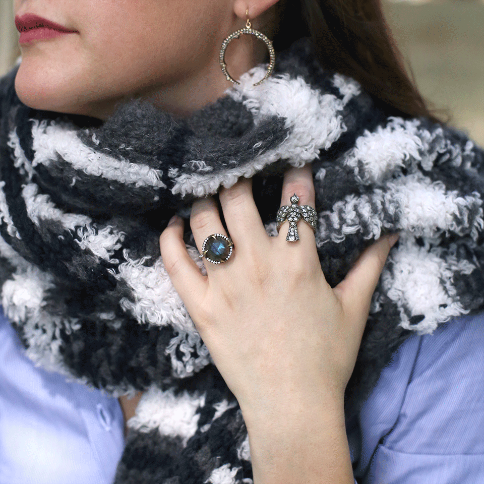 SYLVA & CIE-Labradorite Ring-YELLOW GOLD