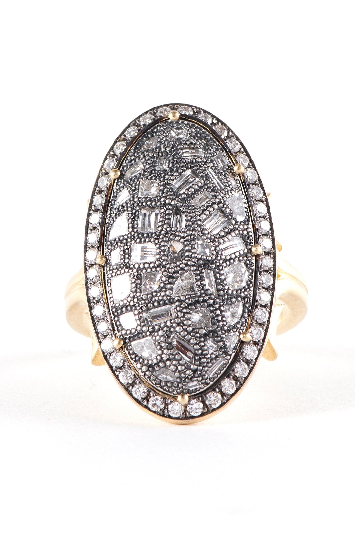 SYLVA & CIE-Oval Rustic Ring-YELLOW GOLD