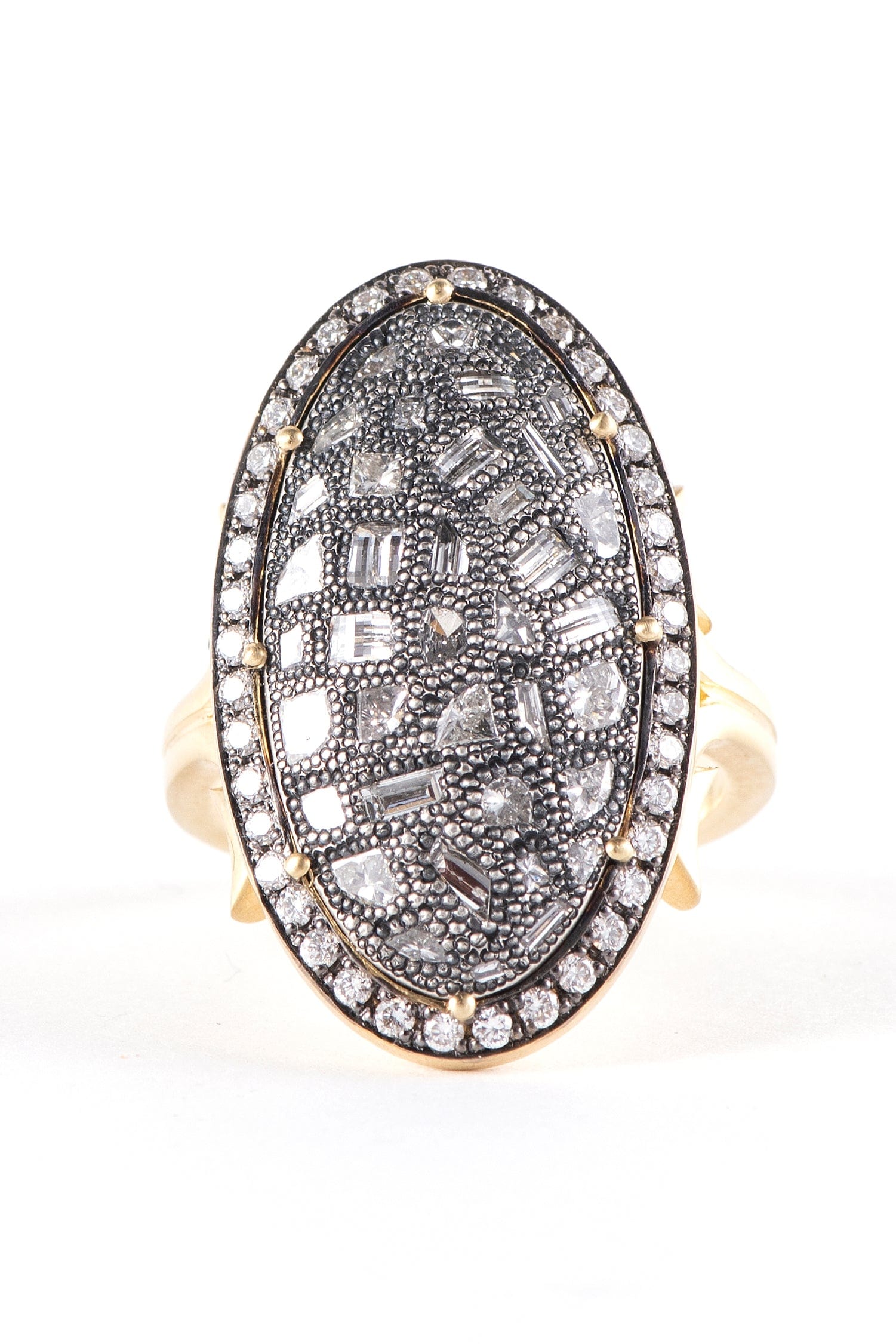 SYLVA & CIE-Oval Rustic Ring-YELLOW GOLD