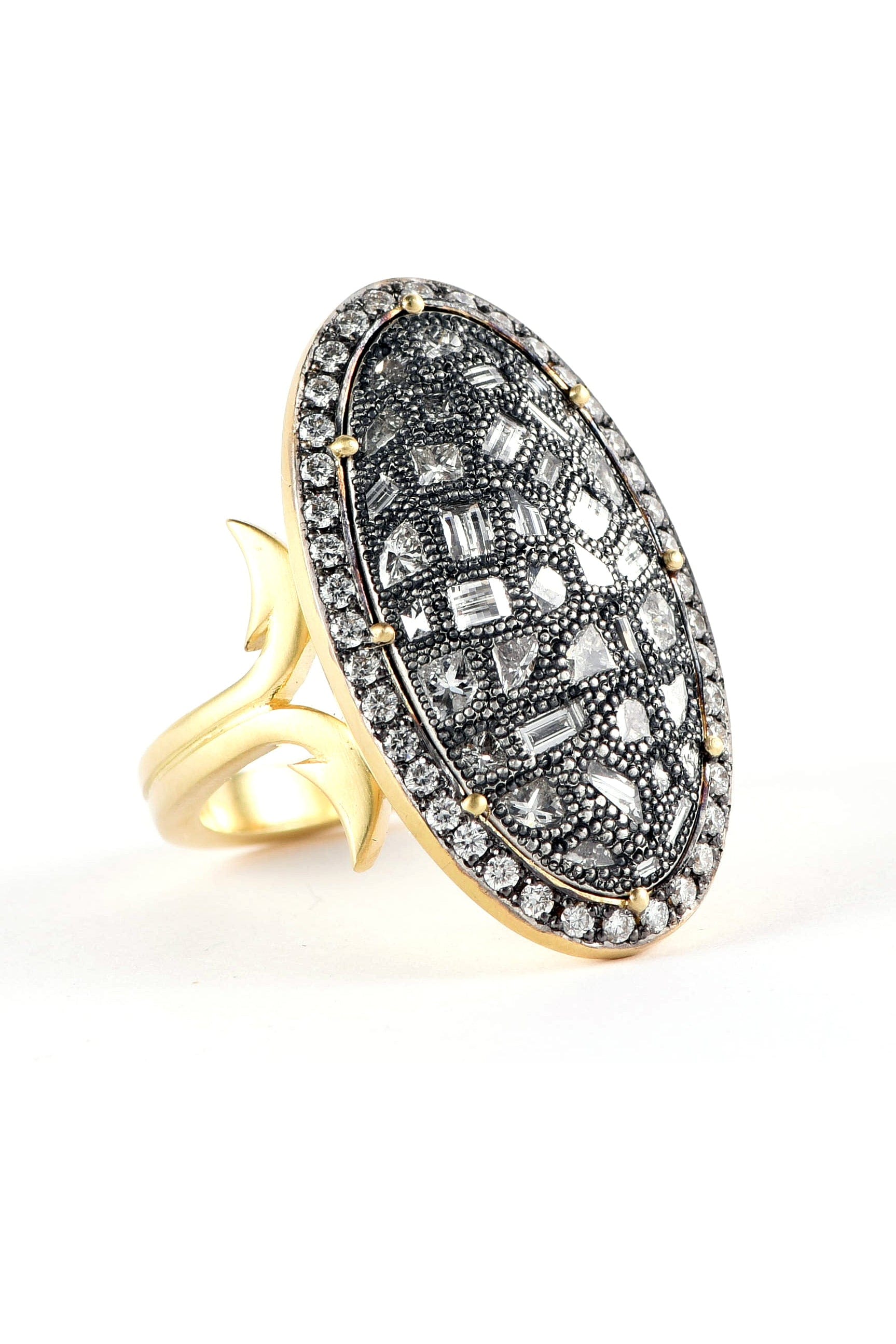 SYLVA & CIE-Oval Rustic Ring-YELLOW GOLD