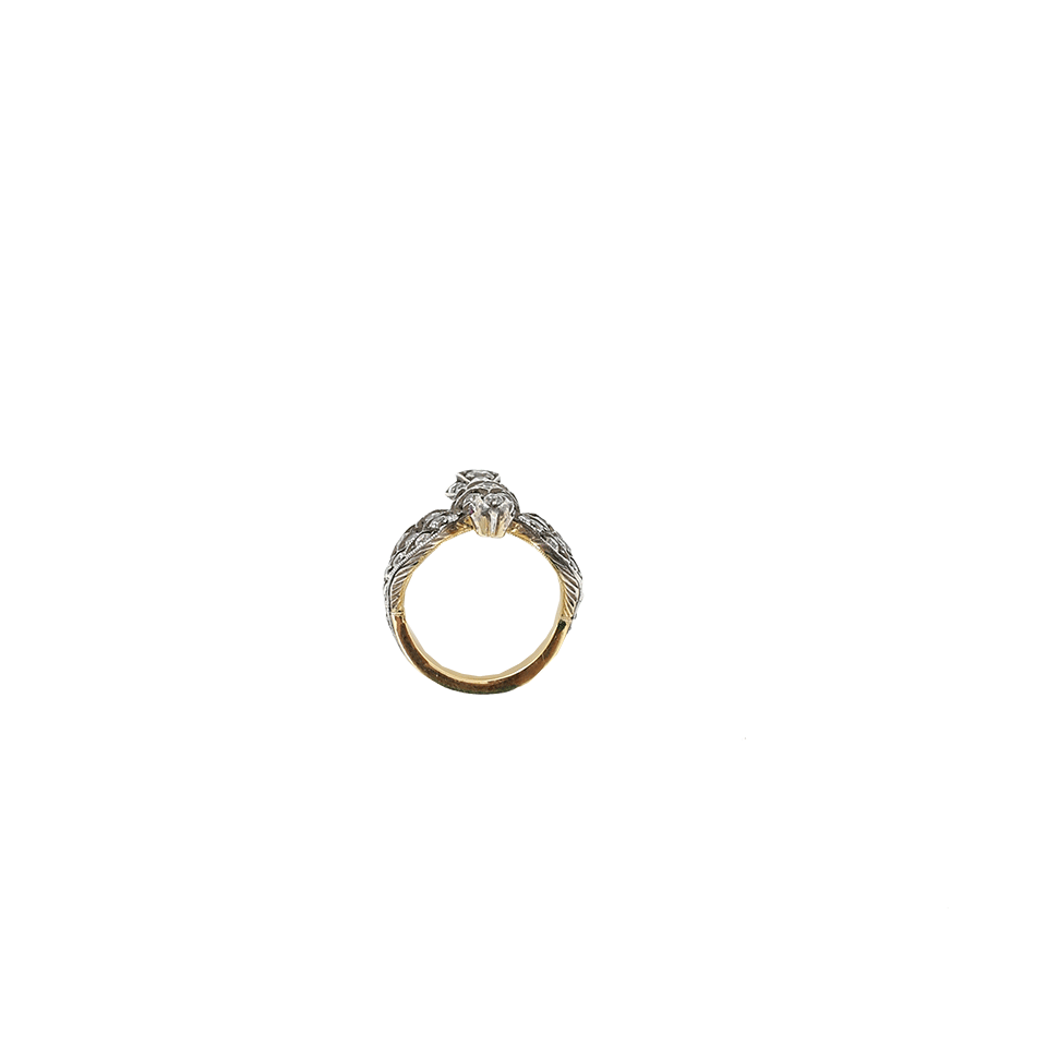 SYLVA & CIE-Diamond Swallow Bird Ring-YELLOW GOLD