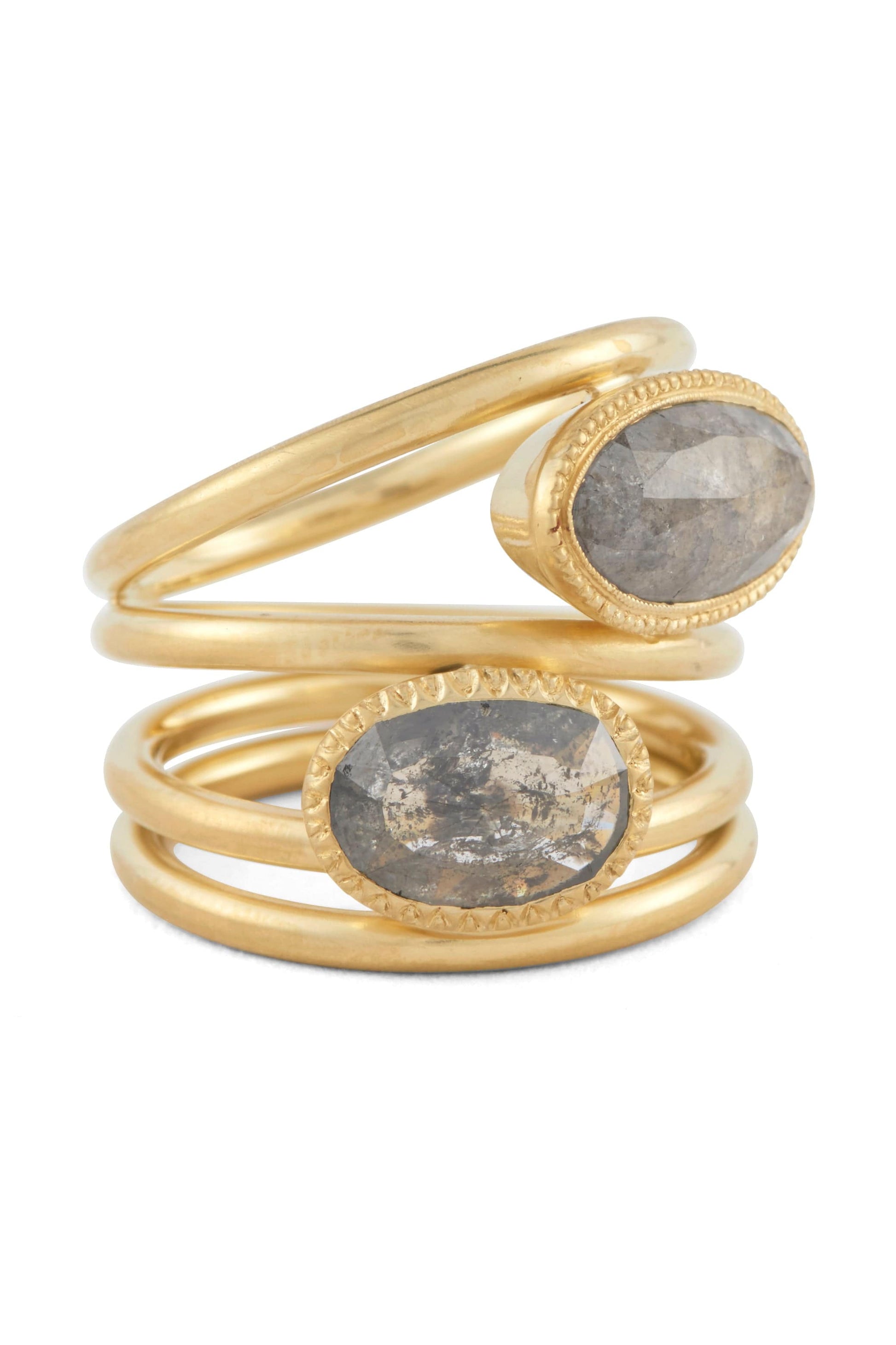 SYLVA & CIE-Moi and Toi Spiral Ring-YELLOW GOLD