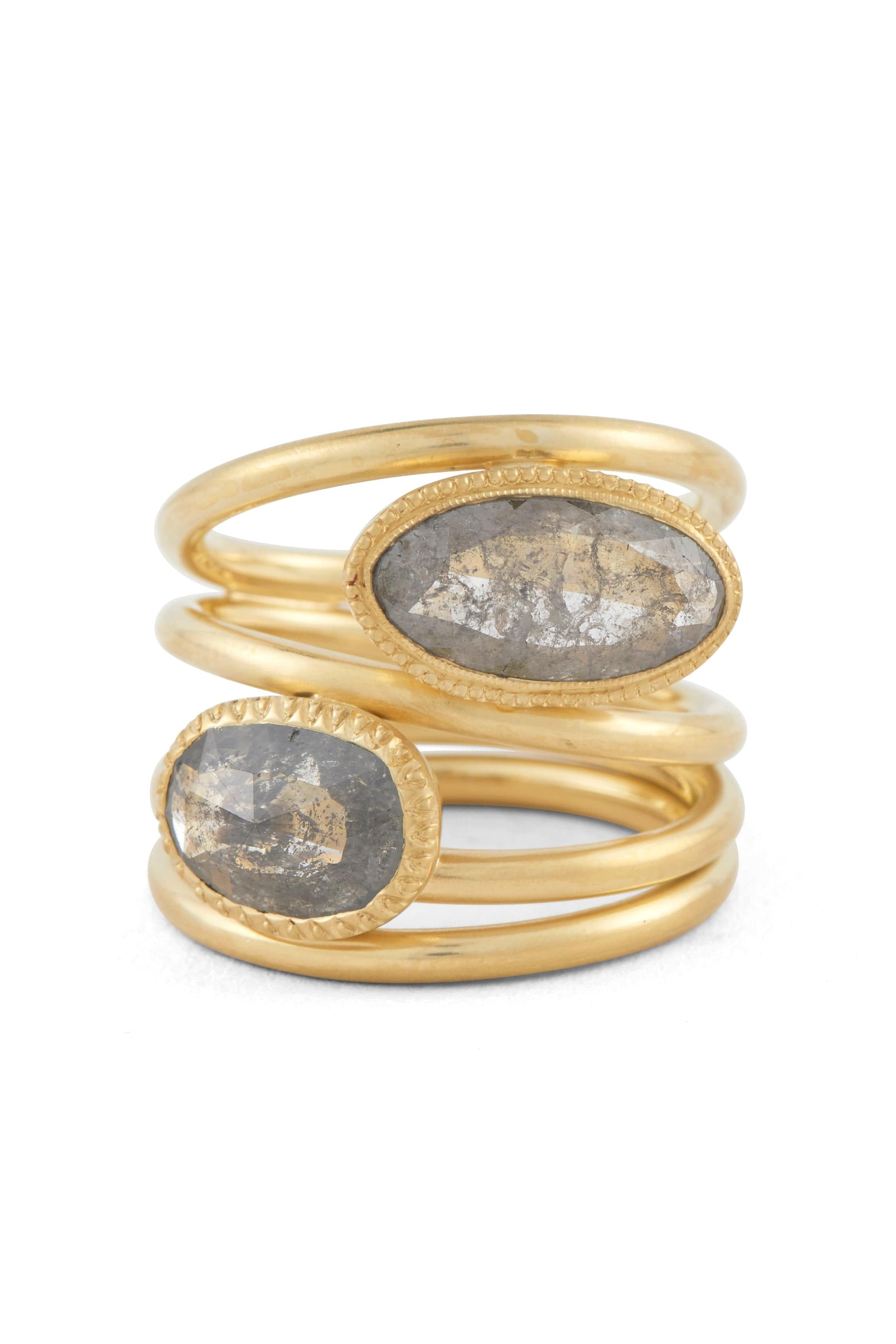 SYLVA & CIE-Moi and Toi Spiral Ring-YELLOW GOLD