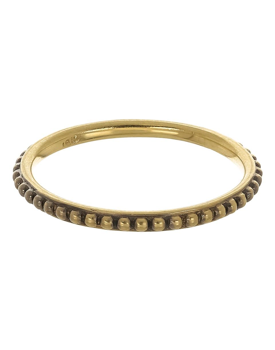 SYLVA & CIE-Oxidized Caviar Band Ring-YELLOW GOLD