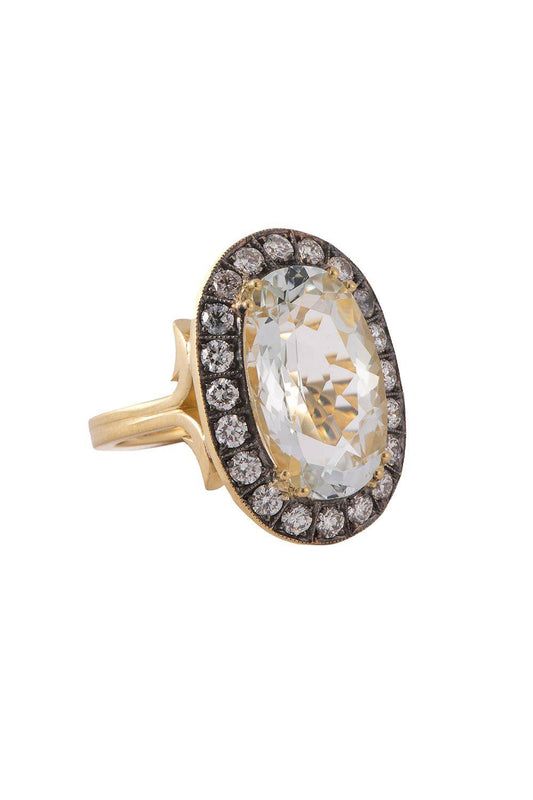 Oval Vintage Topaz Diamond Ring-YELLOW GOLD-7-JEWELRYFINE JEWELRING-SYLVA & CIE