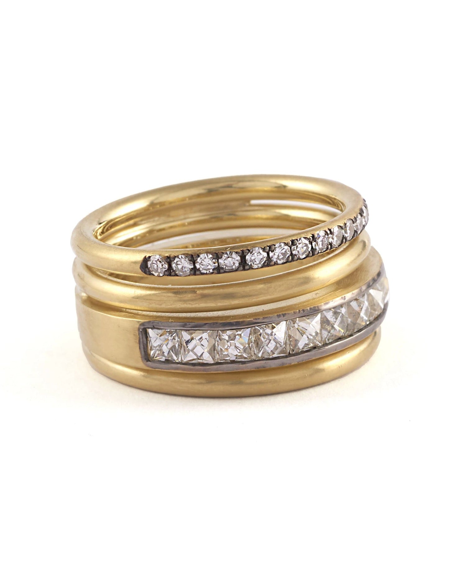 SYLVA & CIE-Spiral French Cut Ring-YELLOW GOLD