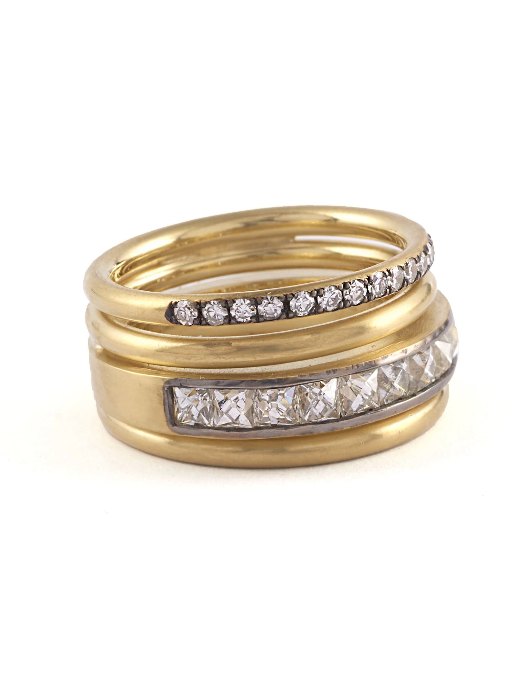SYLVA & CIE-Spiral French Cut Ring-YELLOW GOLD