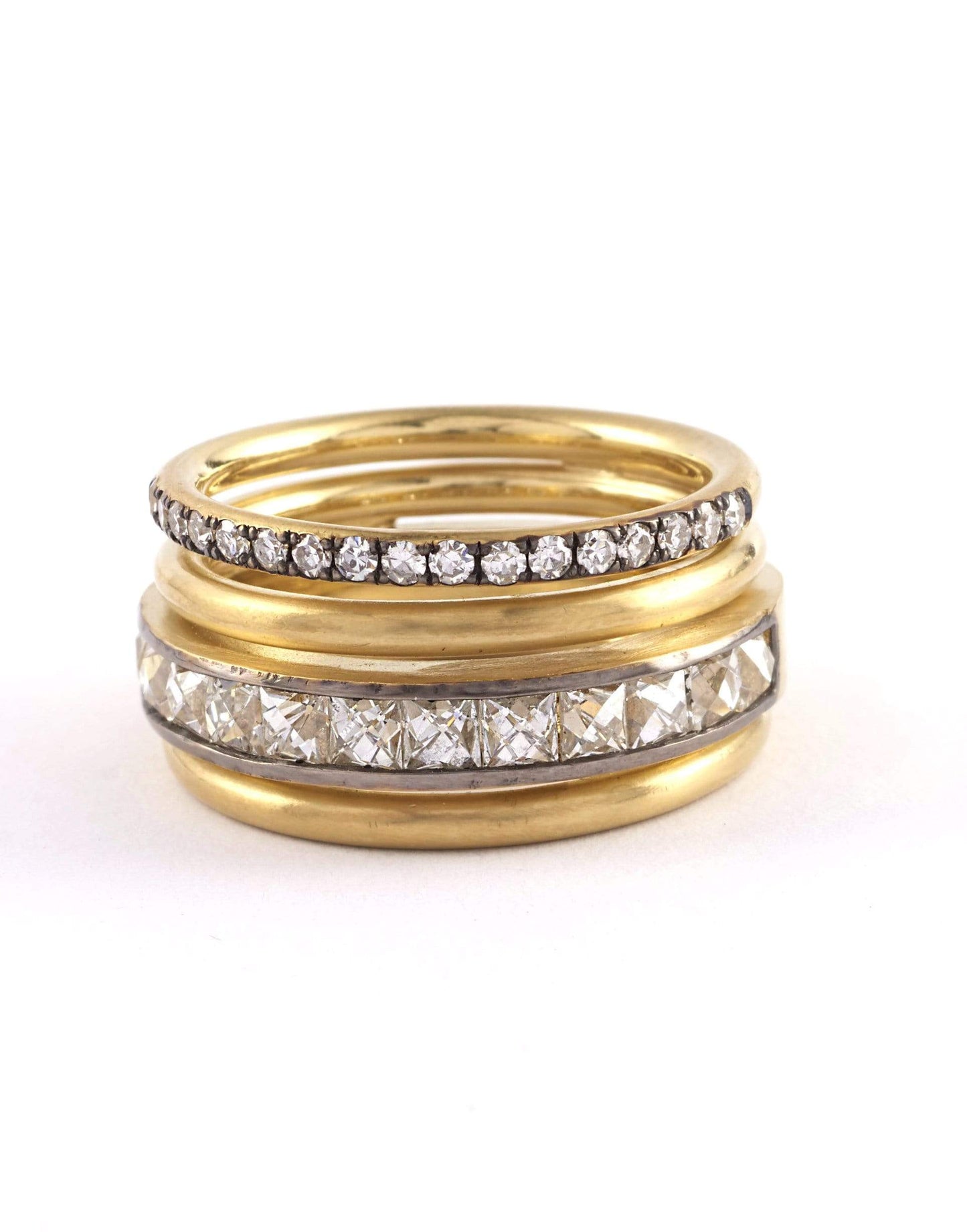 SYLVA & CIE-Spiral French Cut Ring-YELLOW GOLD