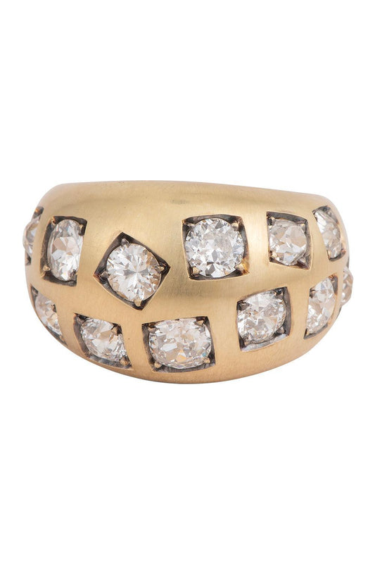 Diamond Old-European Dome Ring-YELLOW GOLD-7.25-JEWELRYFINE JEWELRING-SYLVA & CIE