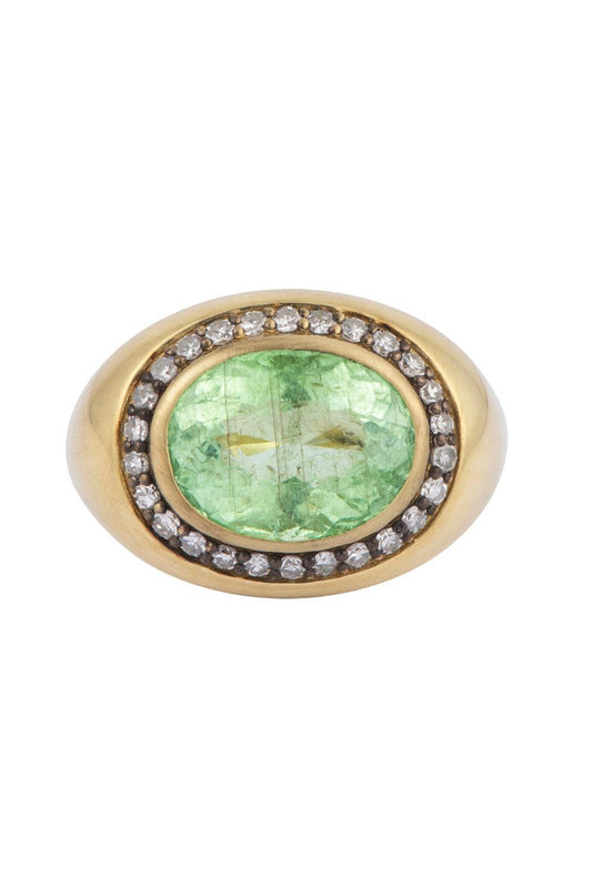 Diamond Pariaba Halo Ring-YELLOW GOLD-8-JEWELRYFINE JEWELRING-SYLVA & CIE