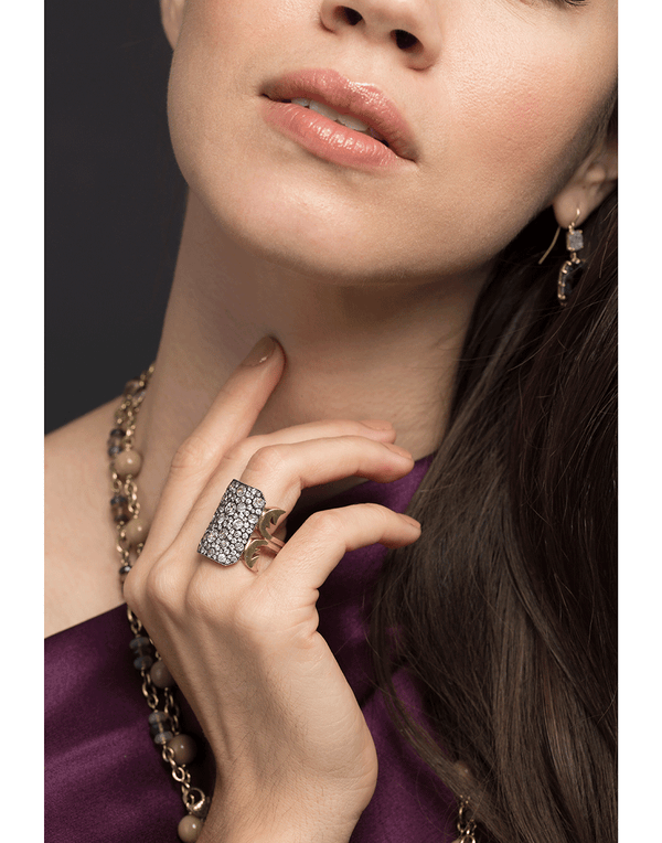 Old Euro Cut Diamond Ten Table Ring | SYLVA & CIE – Marissa Collections