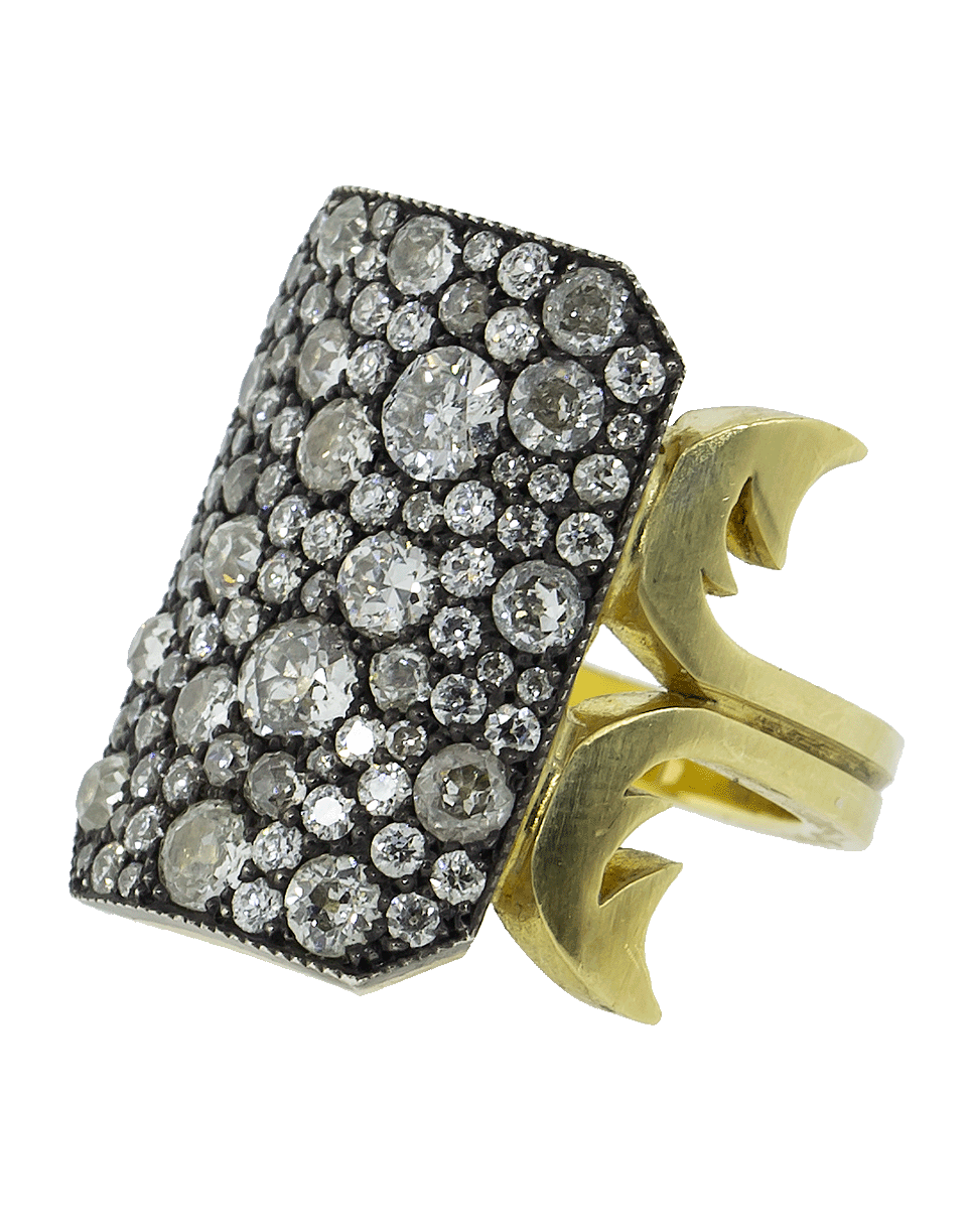 Old Euro Cut Diamond Ten Table Ring | SYLVA & CIE – Marissa Collections