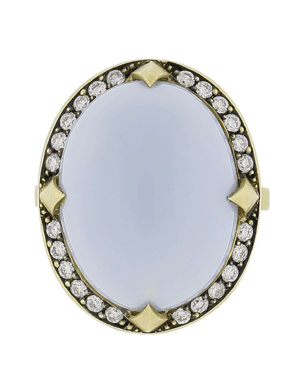 SYLVA & CIE-Brazilian Blue Opal Ring-YELLOW GOLD