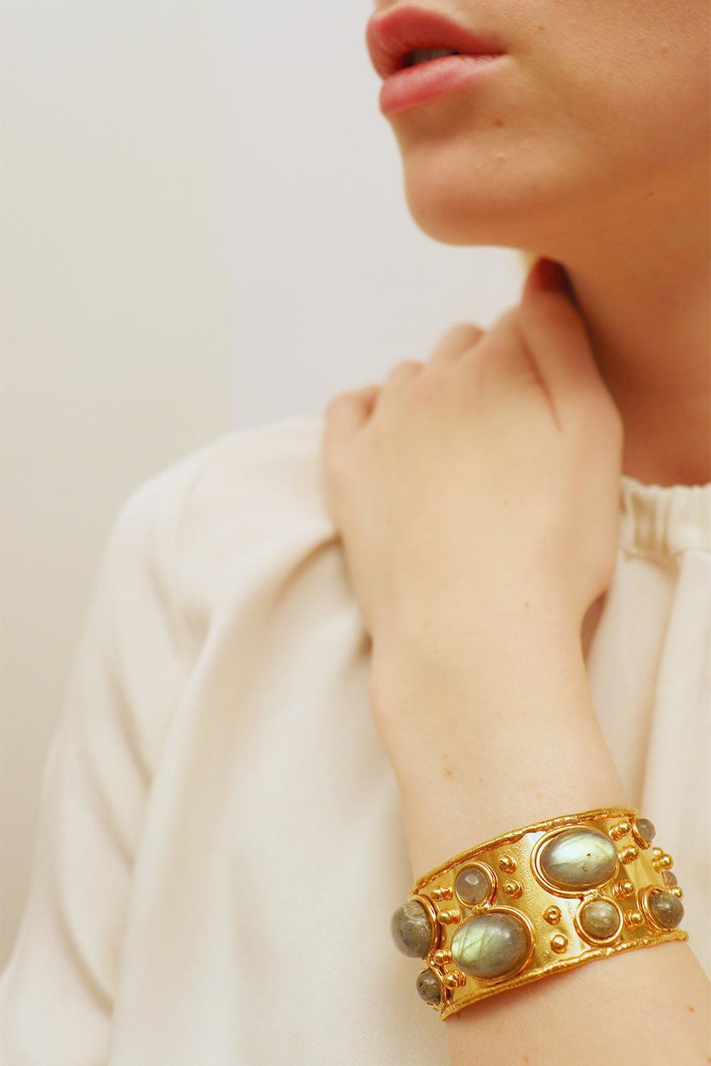 Byzantine Cuff-LBRDRT-JEWELRYBOUTIQUEBRACELET O-SYLVIA TOLEDANO