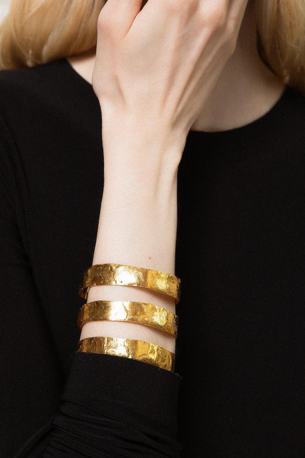 Bianca Flow Cuff Bracelet-YELLOW-JEWELRYBOUTIQUEBRACELET O-SYLVIA TOLEDANO