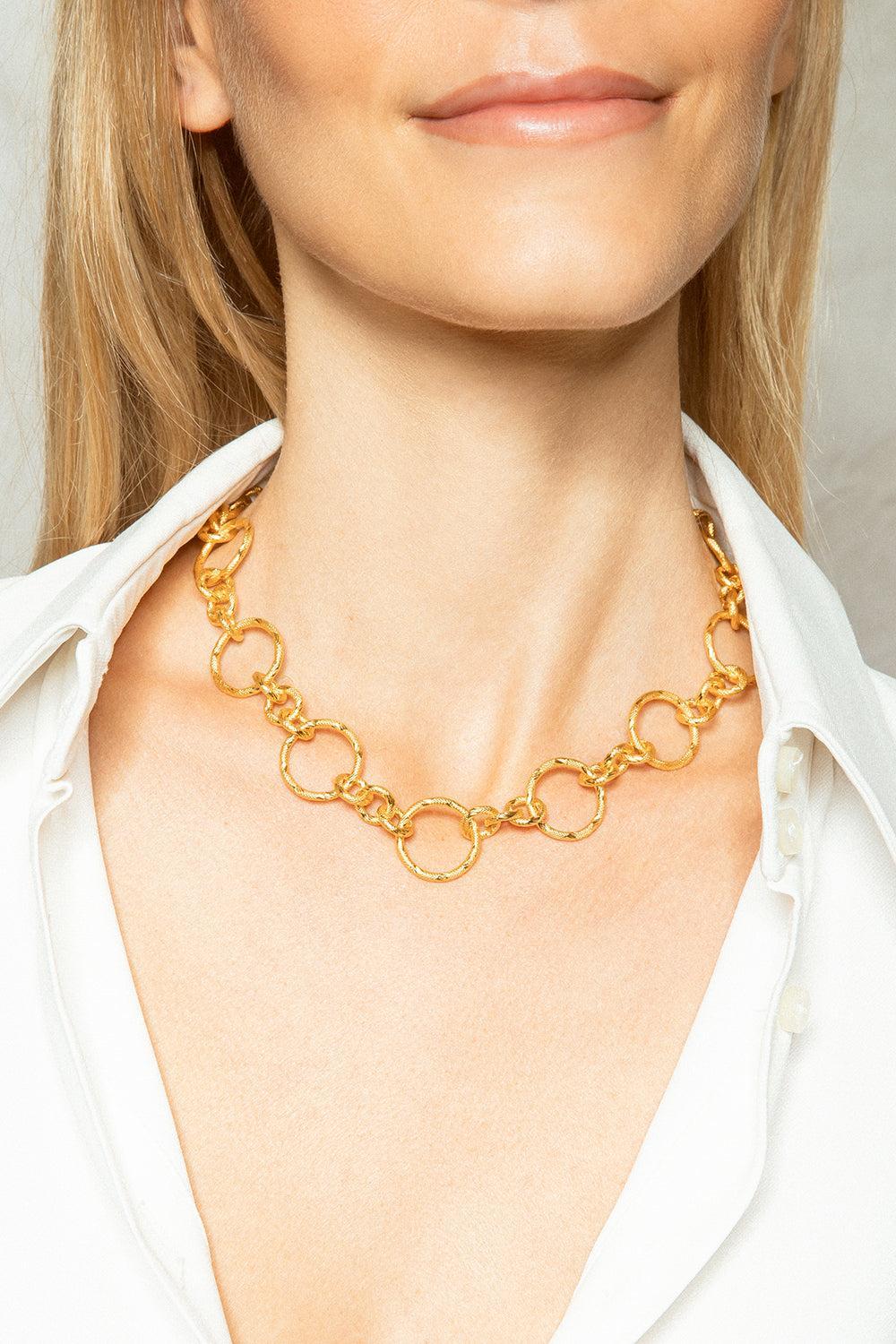 Saturn Necklace-YELLOW-JEWELRYBOUTIQUENECKLACE O-SYLVIA TOLEDANO