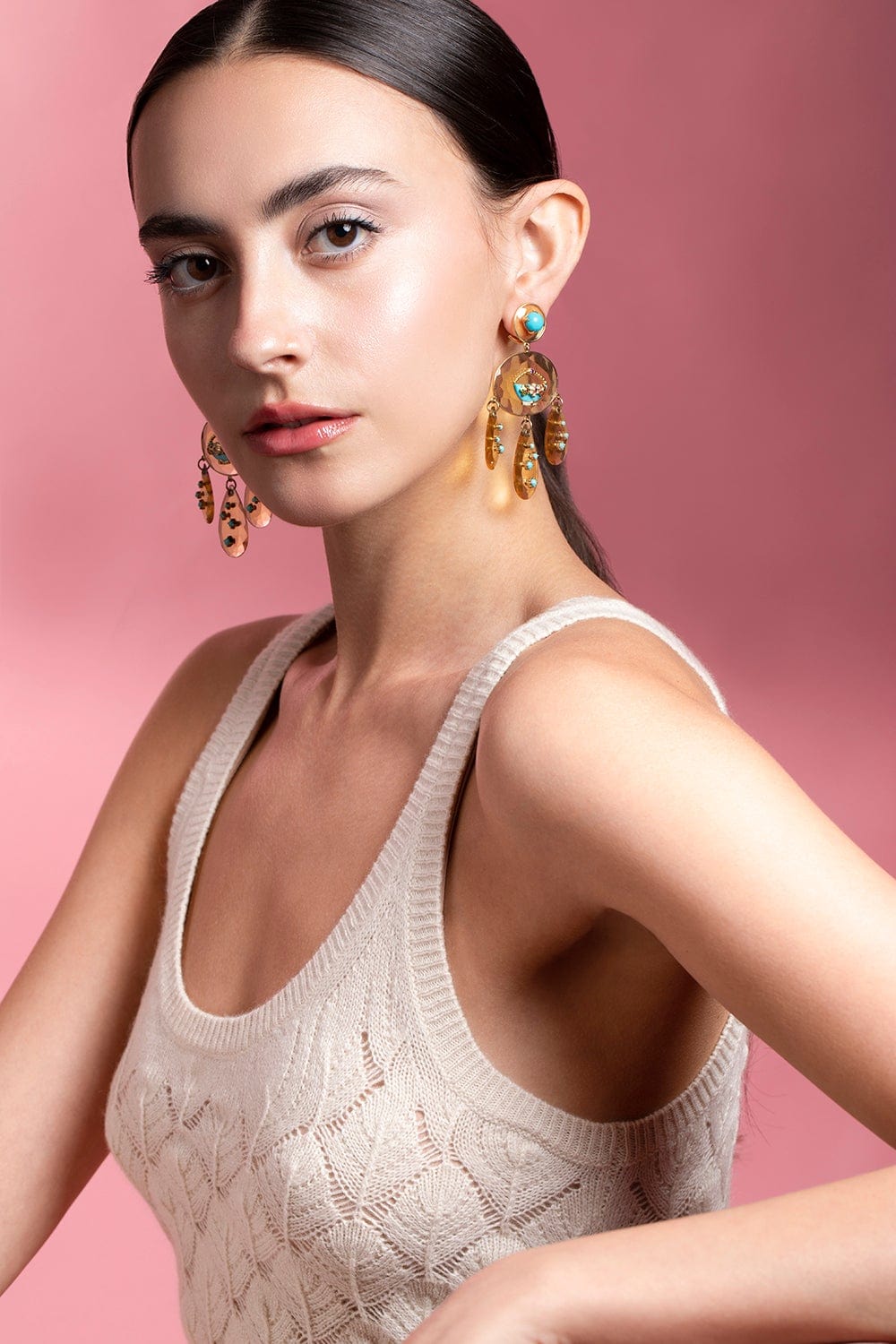 SYLVIE CORBELIN-Reverie Cristalline Earrings-YELLOW GOLD