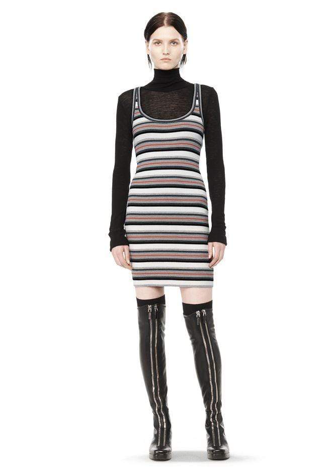 T BY ALEXANDER WANG-Merino Striped Cami Dress-