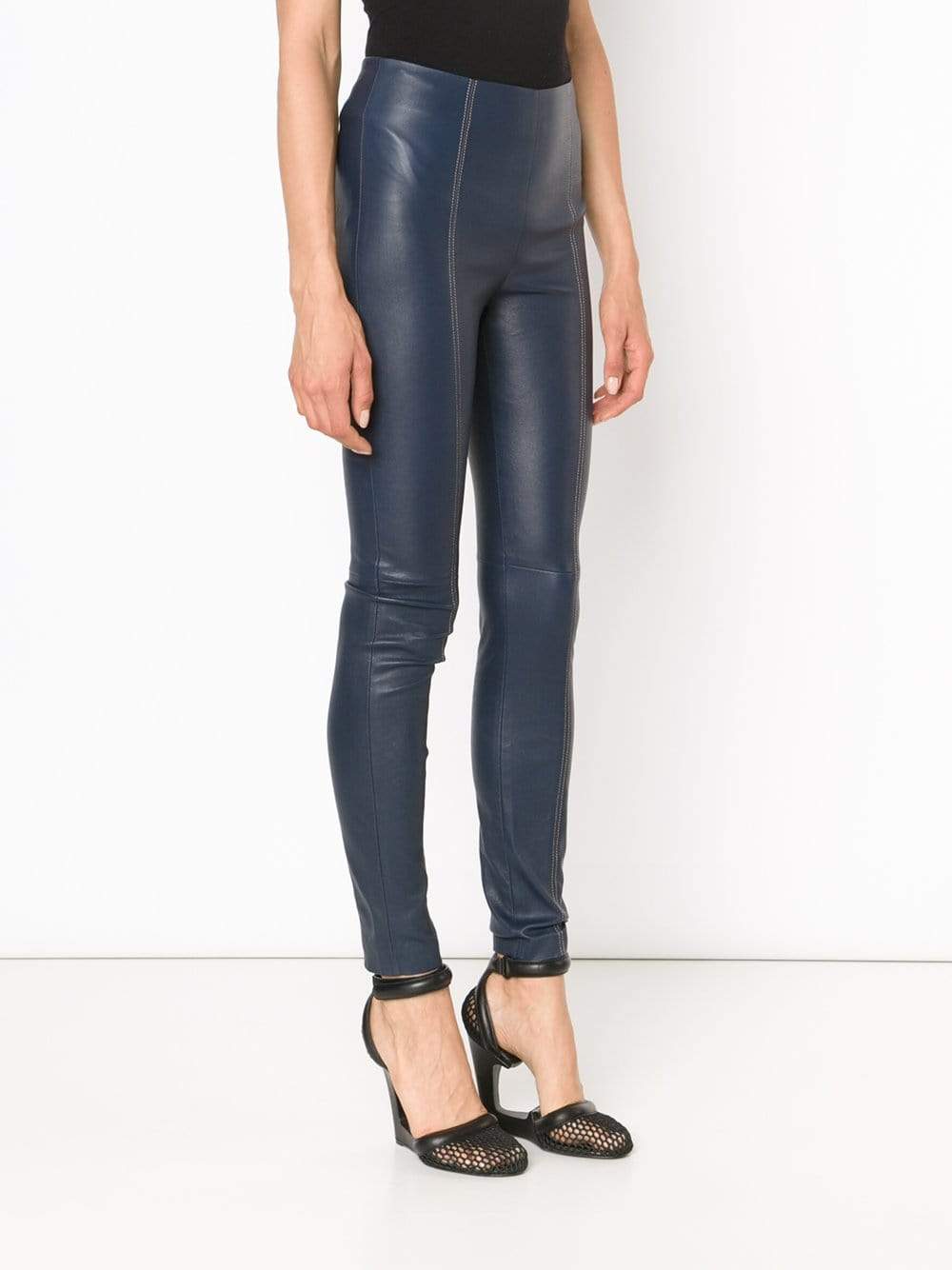 T BY ALEXANDER WANG-Stretch Leather Legging-