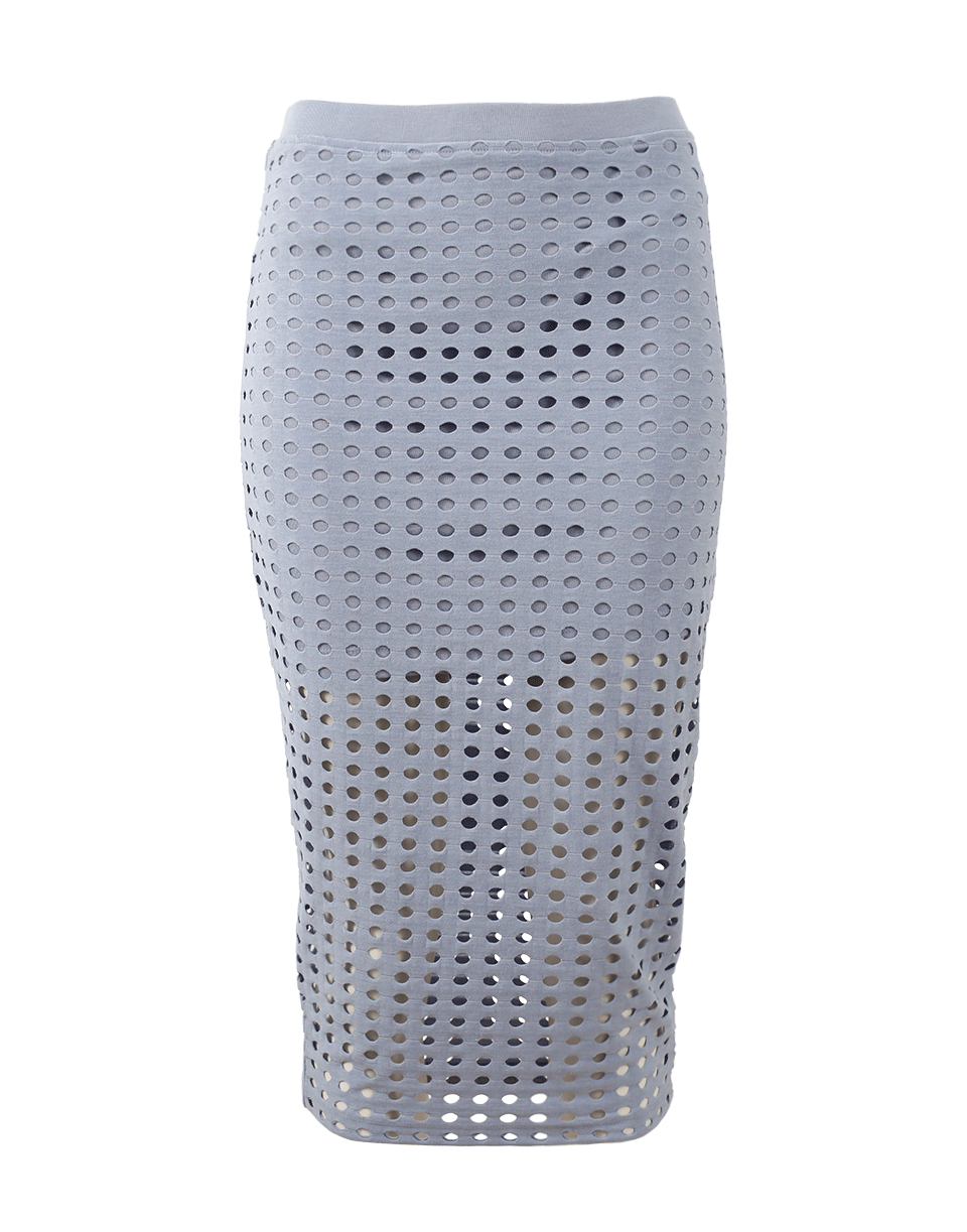 T BY ALEXANDER WANG-Circular Hole Jacquard Skirt-