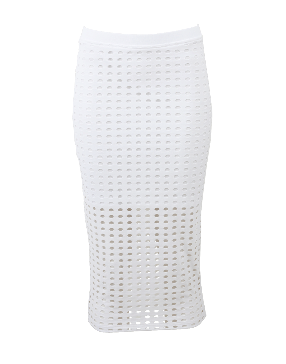 T BY ALEXANDER WANG-Circular Hole Jacquard Jersey Skirt-