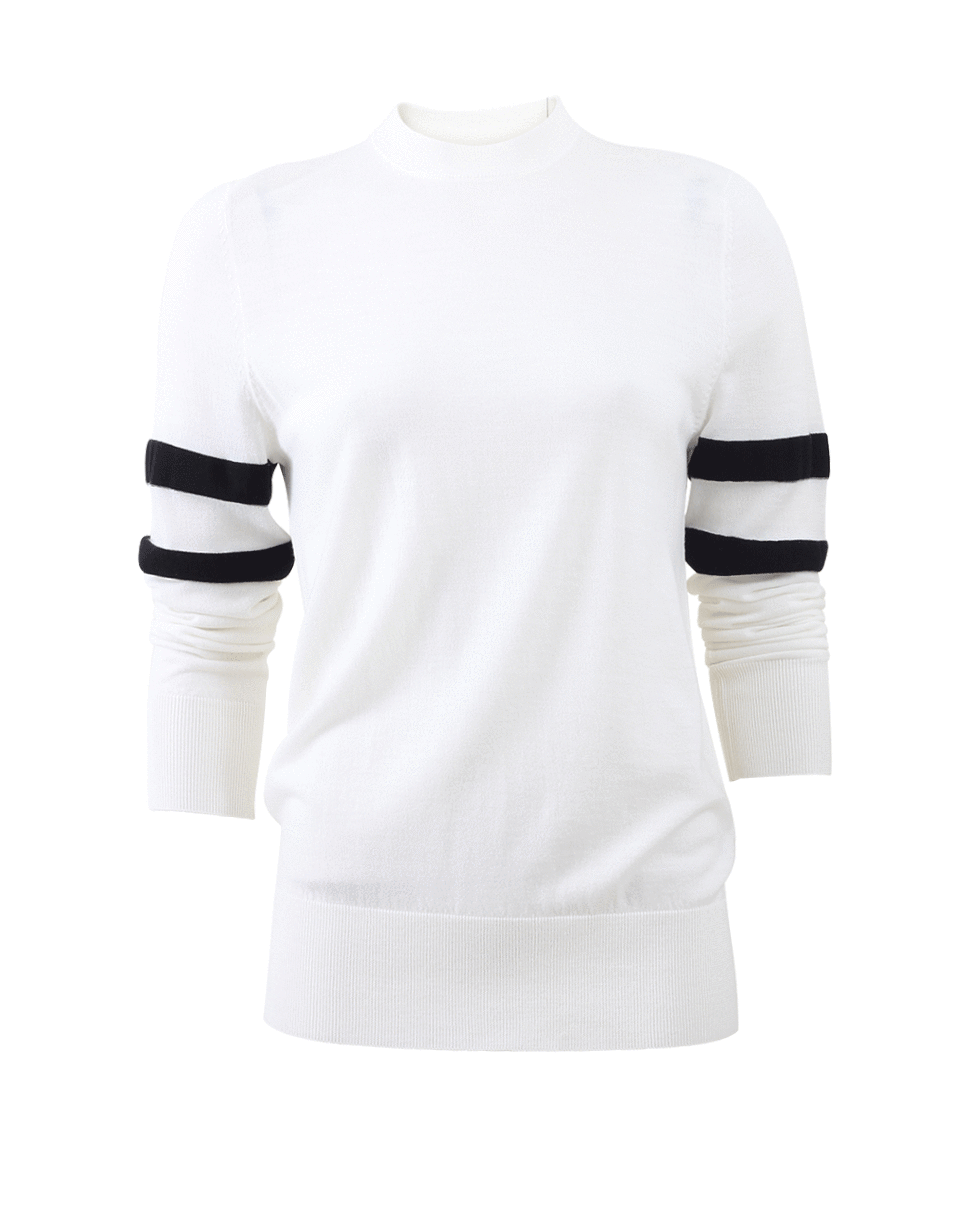 T BY ALEXANDER WANG-Striped Arm Pullover-