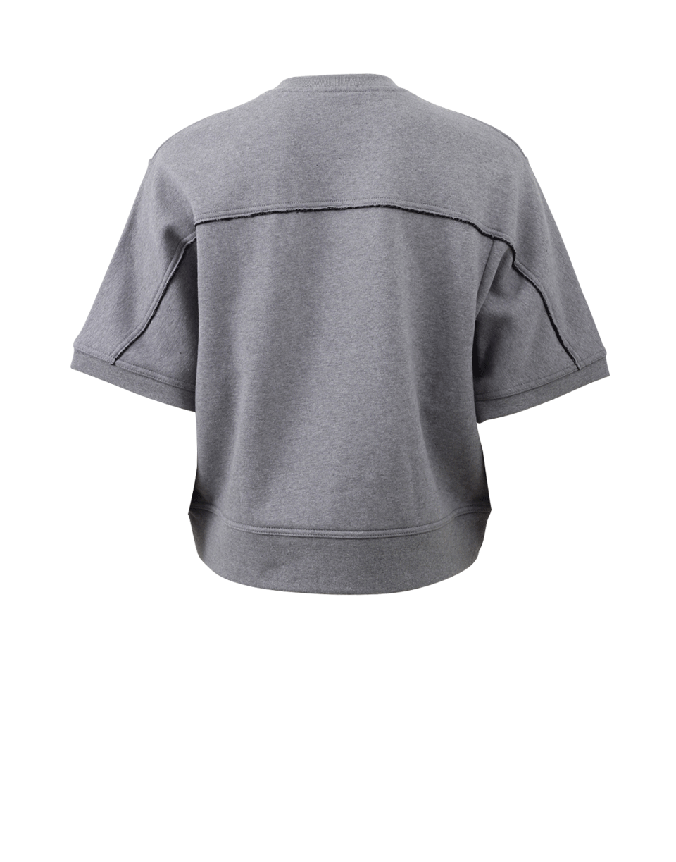 T BY ALEXANDER WANG-Crewneck Fleece Top-