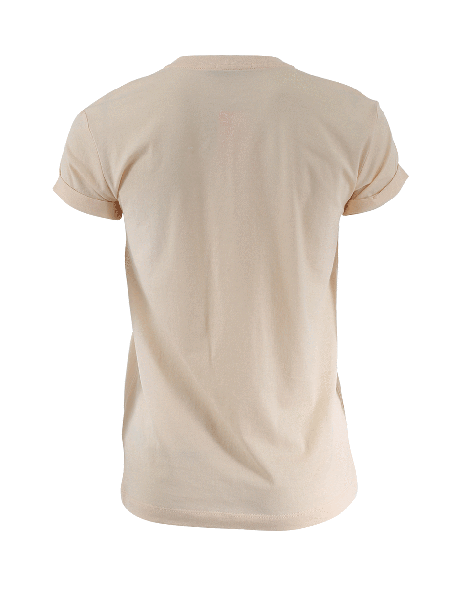 T BY ALEXANDER WANG-Cuff Sleeve T-Shirt-