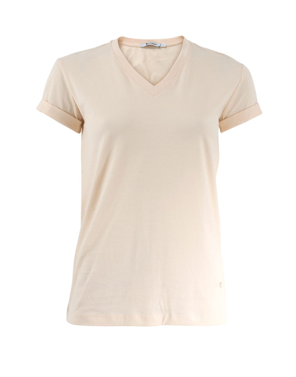 T BY ALEXANDER WANG-Cuff Sleeve T-Shirt-