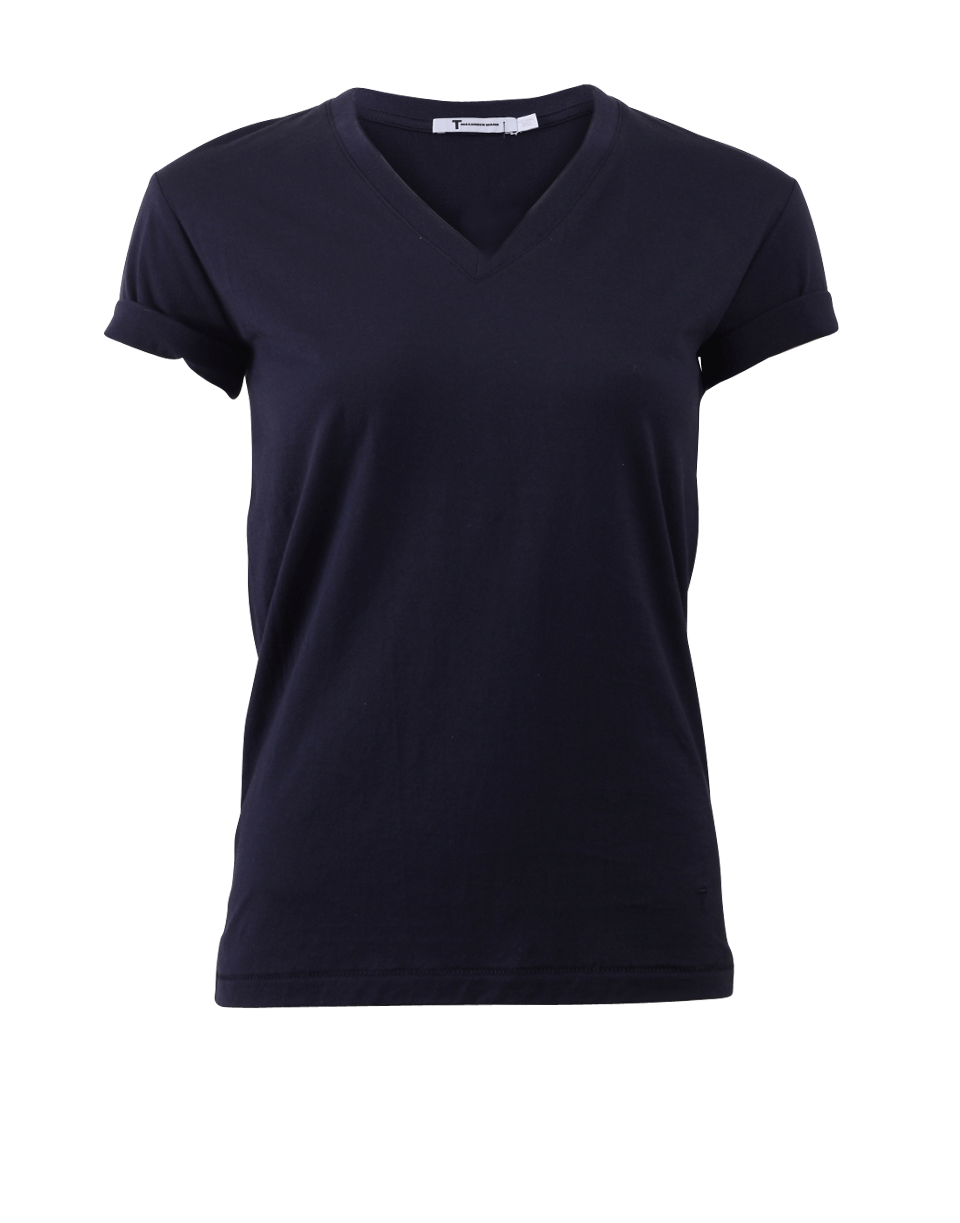 T BY ALEXANDER WANG-V-Neck Cotton Tee-