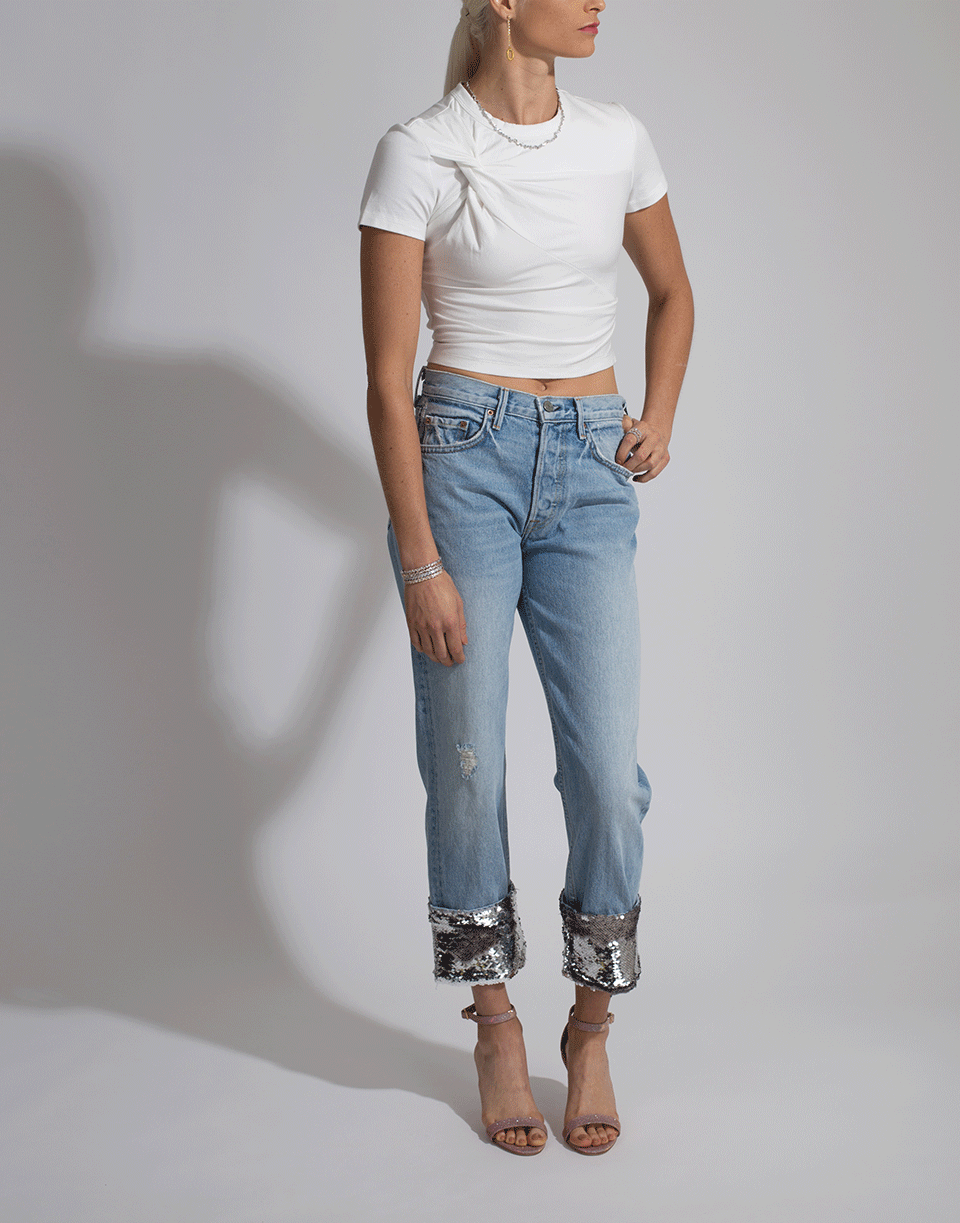 T BY ALEXANDER WANG-Compact Jersey Twist Top-