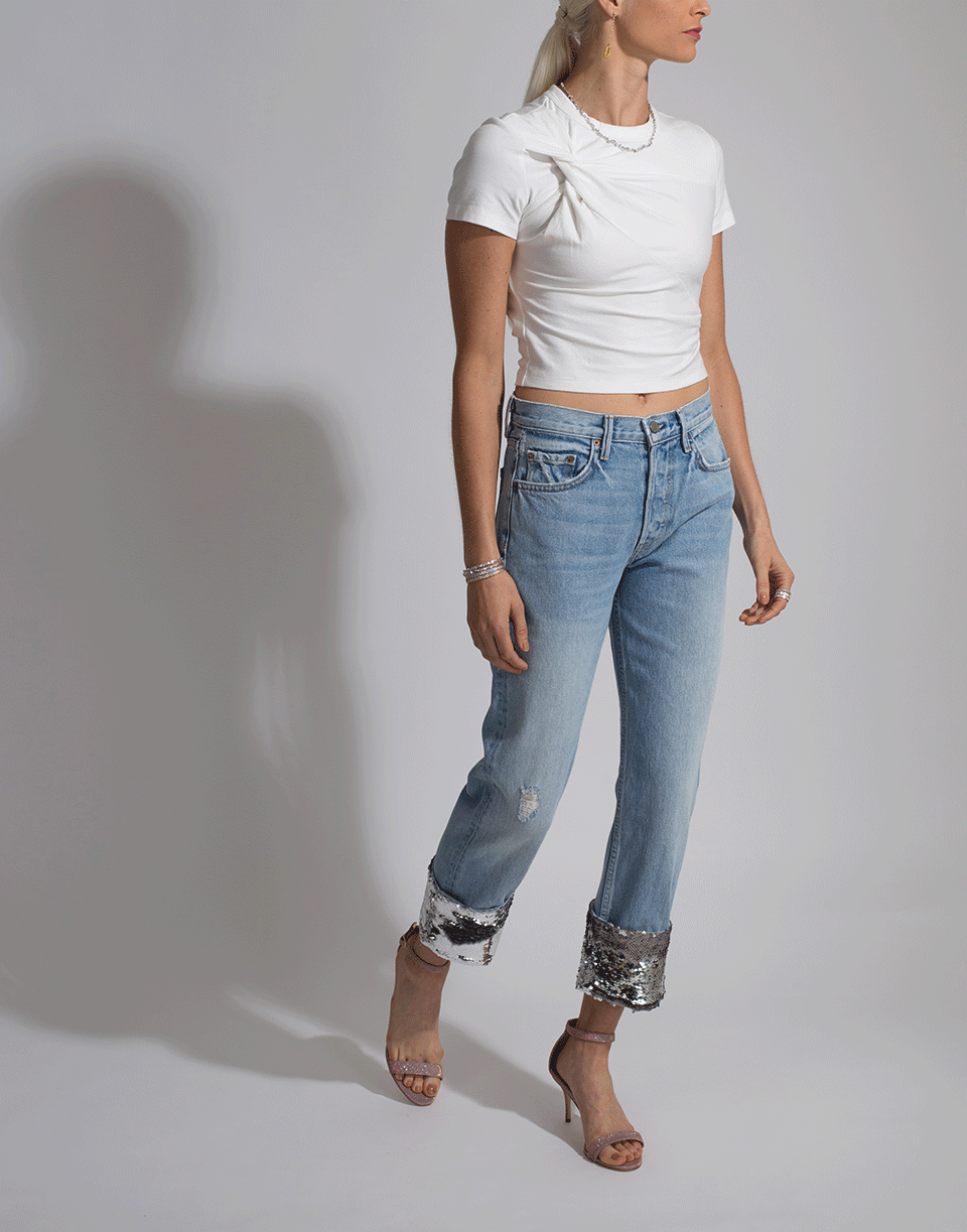 T BY ALEXANDER WANG-Compact Jersey Twist Top-